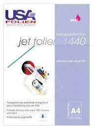 Transparência Jet A4 100 Micras S/Tarja Usafolien c/ 10 Folhas