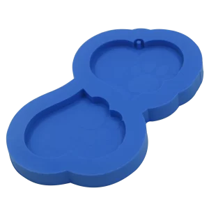 Molde de Silicone Coração Pet c/ Patinhas