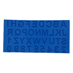 Molde de Silicone Alfabeto Grande 2.5cm