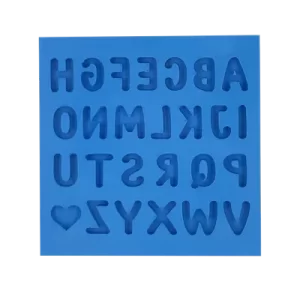 Molde de Silicone Alfabeto Pequeno