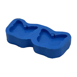 Molde de Silicone Chaveiro Borboleta Dupla
