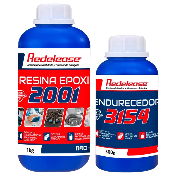 Kit Porcelanato Liquido (Resina 2001 c/ Endurecedor 3154 1,5 Kg)
