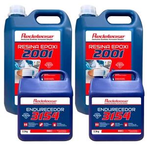 Resina 2001 Epoxi Transparente Com Endurecedor 3154 (30 Kg)