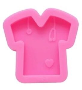 Molde De Silicone -  Camiseta Enfermagem Pingente / Chaveiro