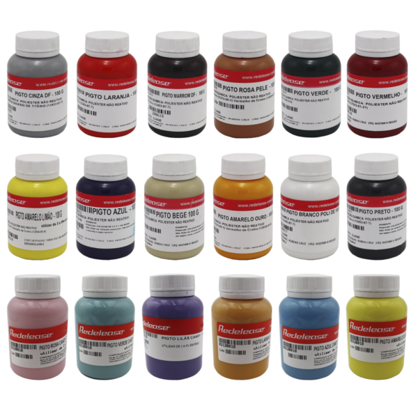 Kit Pigmento Epóxi Redelease - Completo c/ 18 Cores - 100g