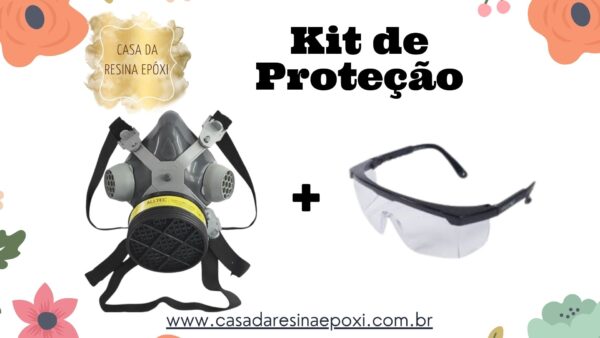 Kit Proteção - Completo c/  Mascará de Proteção + Óculos de Proteção
