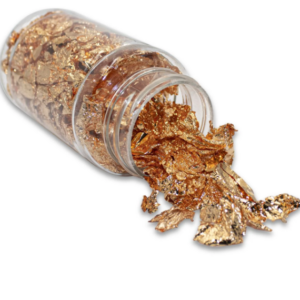 Folhas / Flocos p/ Artesanato (100 Ml) - Folha Rose Gold 20g
