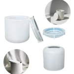 Molde Silicone - Pote Redondo c/ Tampa