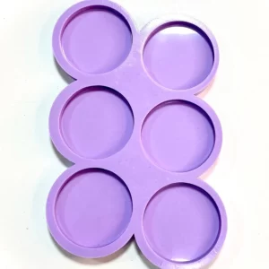 Molde Silicone - Redondo 5cm c/ 6 Cavidades CMR472
