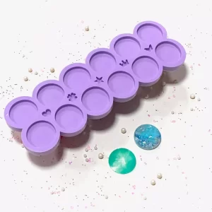 Molde Silicone - Redondo 3.5cm x 9 Cavidades CMR148