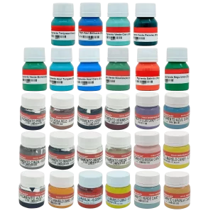 Pigmento em Pasta 20g - Kit Completo Todas as Cores 28und.