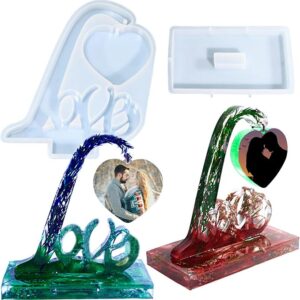 Molde Silicone - Porta Fotos Love c/ Base