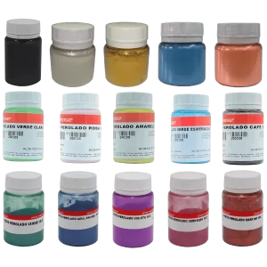 Pigmento em Pó 15g - Kit Completo Todas as Cores 15und.