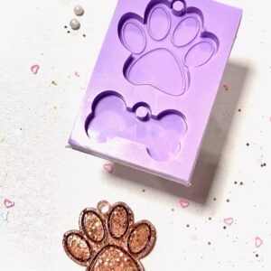 Molde Silicone - Pet Patinha c/ Osso CMR001
