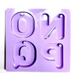 Molde de Silicone - Alfabeto N/Q CMR454